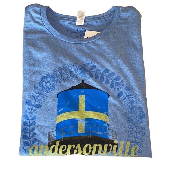 Fruit of the Loom Chicago‎ Andersonville T-Shirt Blue Size Large New - Picture 5 of 7